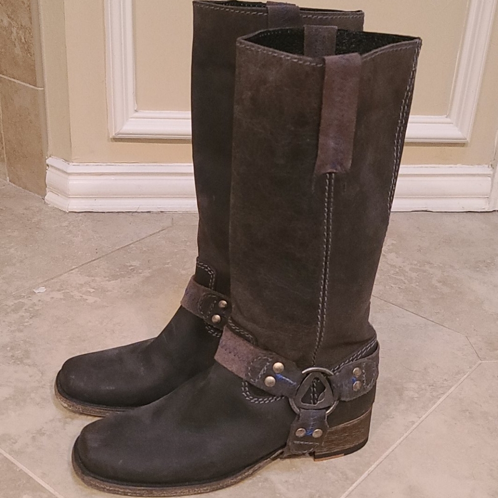 Bed Stu Opal Harness Vintage Leather Boots